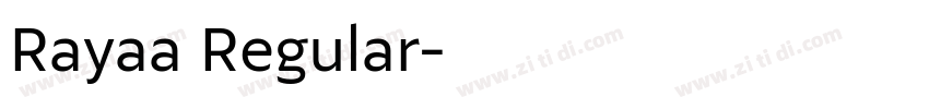 Rayaa Regular字体转换